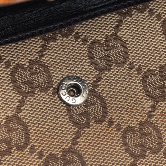 Gucci Beige GG Canvas Bamboo Bifold Wallet - Picture 7 of 11